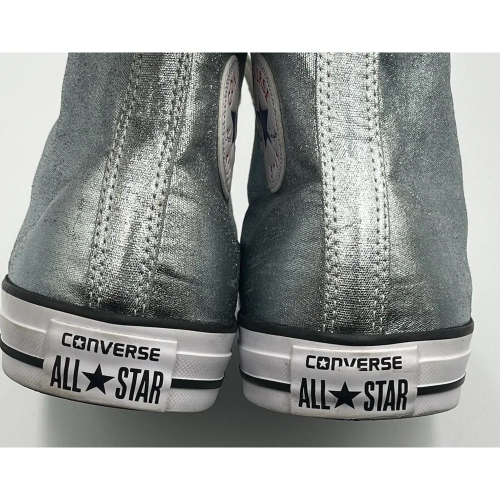 Converse Chuck Taylor‎ Hi Icy Blue Glacier Metallic High Top Mens 10 Womens 12